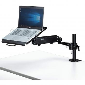 Laptop Arm from Sanwa – Gas‑Spring, 3 kg Load, Cable Holder Included
