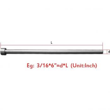 3/16 Inch OD 6 Inch Length 65Mn HRC58 Imperial Mould Punching Ejector Pin