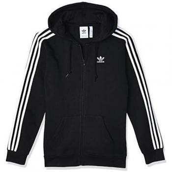 Felpa adidas 3 Stripes Full Zip Uomo Nero M