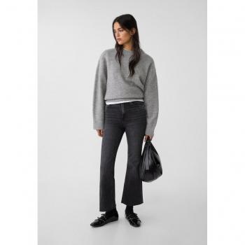 Stradivarius 34 D Damen Jeans – Verkürzte Schwarz‑Cropped Hose