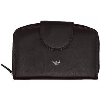 Golden Head RFID Leather Wallet Black 14.5cm