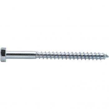 Pack 3 tirefonds Viswood, tête hexagonale zinguée 8x80 mm