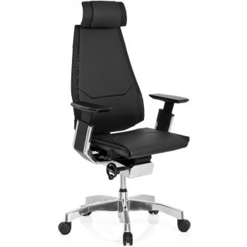 Silla de Trabajo Genidia Pro Piel Negra