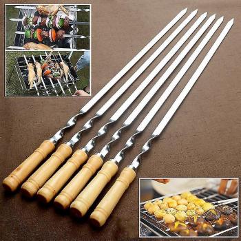 Sticks BBQ en acier inox – Ensemble 6 pièces
