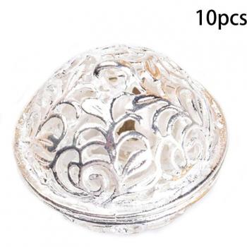 Decoratieve Gouden Kerstbellen voor Feestdagen, 10 Stuks per Verpakking
