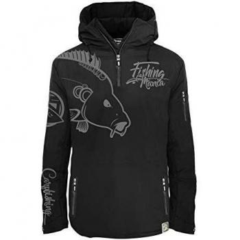 Hotspot Carp Pro Black Leather Jacket for Men, Large Size