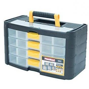 Noir Titanium Toolbox – Plastiken 90004, 4 tiroirs de rangement