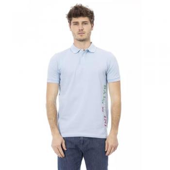 Baldinini Trend Polo Shirt – Lichtblauw, katoenspin, heren