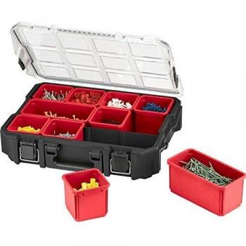 Keter Compact Compartmental Organizer, Dark Grey/Silver Finish