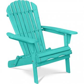 PrivateFloor Adirondack Wood Chair for Outdoor Relaxation