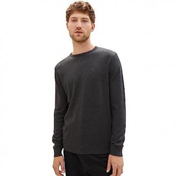 Pull Col Rond Bleu Tom Tailor Homme