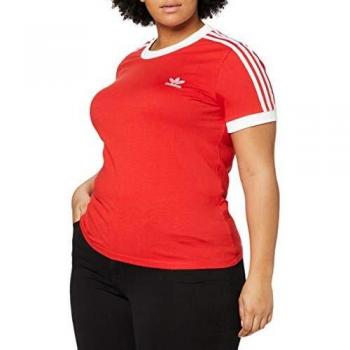 Adidas 3 STR Tee T-Shirt Donna Rosso