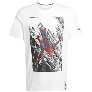 Adidas Spiderman Action Shirt – Herren, Weiß, Size Small