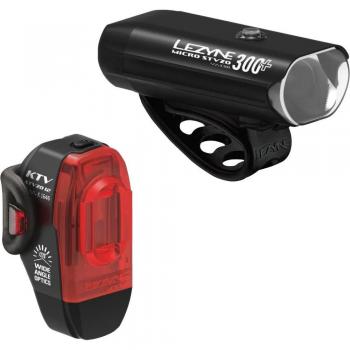 Set Lezyne di Luci MicroDrive 300+ STVZO / KTV Drive STVZO Black