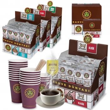 Kahve Dünyası 3-in-1 Kaffee mit Pappbechern