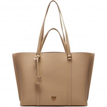 Totes Elegante in Pelle Beige