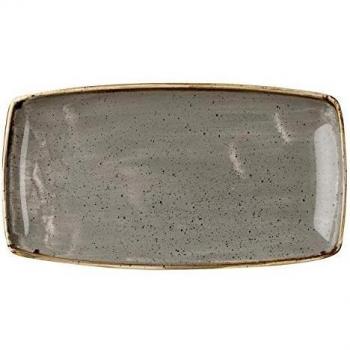 Churchill Stonecast Grey Oblong Serving Plate