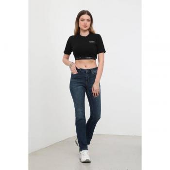 Jeans flaring blu 34