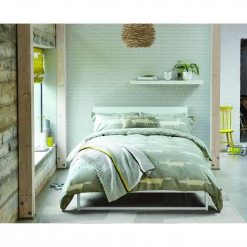 Copripiumino Matrimoniale Mr Fox in Percalle Argento