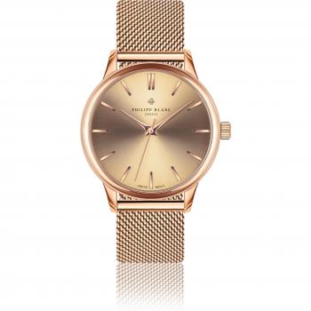 Philipp Blanc Lugano Herren Mesh-Uhr
