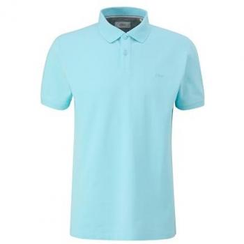 S.Oliver Polo mit Logostickerei und Knopfleiste