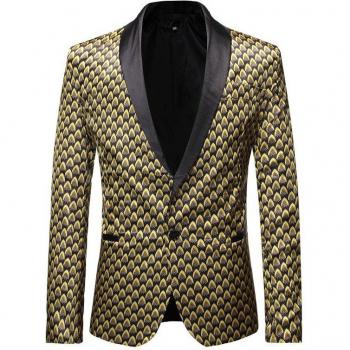 Costume de scène doré pour homme