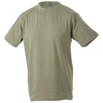 James & Nicholson 4XL Khaki Heavy Weight Round Neck T-Shirt (Model JN002)