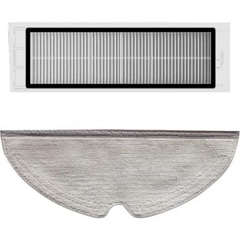 Xiaomi Roborock S5 Max S6 MaxV S50 S51 Replacement Parts Kit: HEPA Filter, Side Brush, Water Tank Filter, Mop Rag