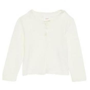 Strickjacke mit Wellsaum für Jungen
