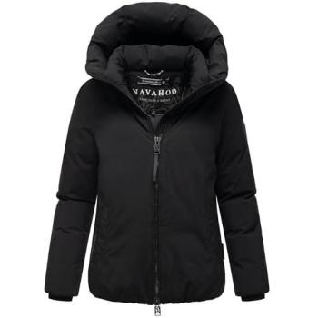Navahoo Damen Winterjacke Blütenlicht 14 – 100% Polyester, 4XL, Schwarz
