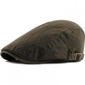 Cotton Plaid Flatcap for Spring/Summer
