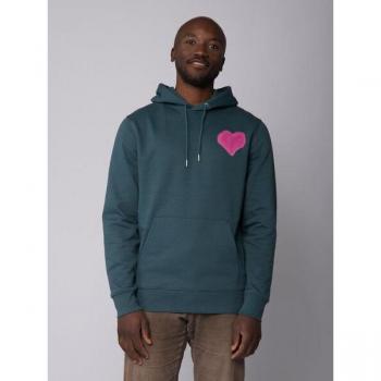 Felpa Watapparel Pink Heart Rosso Petrolio