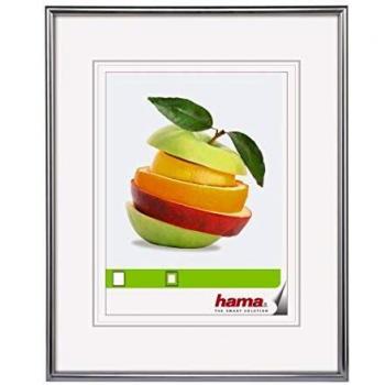 Hama Bilderrahmen Sevilla 20 x 28 cm (Kunststoff Rahmen, silber)
