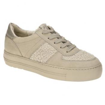 Paul Green Sneaker „Nubukleder“ – Damen, 38,5, beige