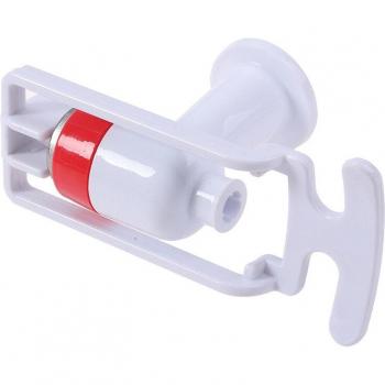 Universal White Plastic Push‑Down Water Dispenser Tap