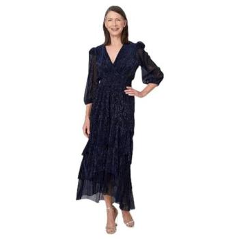 Izabel London Navy Sheer Maxi Dress