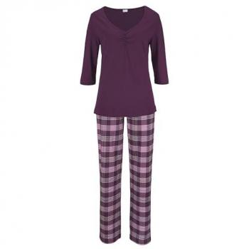 Vivance Dreams Pyjama (2 tlg) mit karierter Hose