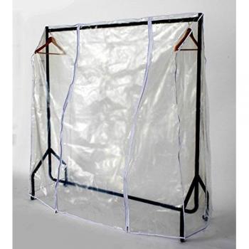 Clear Garment Covers for Clothes Rail (4ft Long x 5ft High)