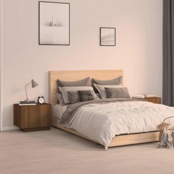 Nachttisch Braun Eiche 100x35x40 cm Holzwerkstoff vidaXL