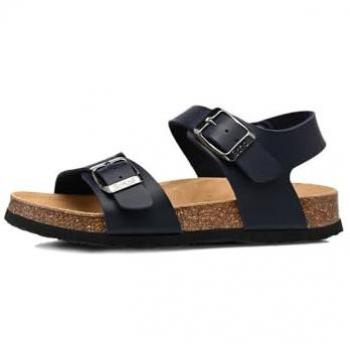 Sandalettes Scholl Junior – Cuir bleu marine avec boucle
