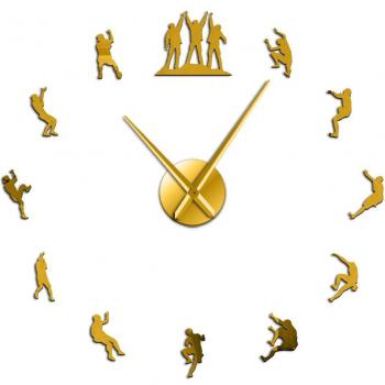 Reloj de Pared Mudo 3D para Apartamento