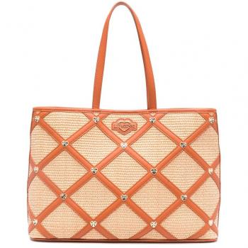 Bolsa de Madera y Cuero Love Moschino Talla O