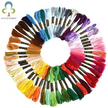 Vibrant 50-Color Embroidery Thread Bundle