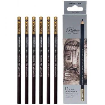 12 Pcs Non-toxic Chalk Color Pencil Set