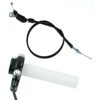 LC135 Electric Bike Throttle Handlebar Grip with Horn Switch