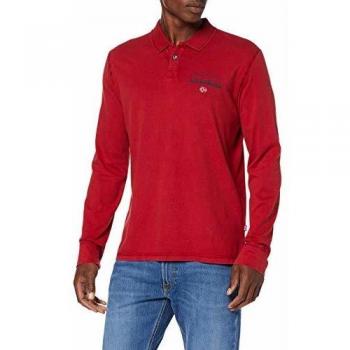 Polo Napapijri EILS, Rojo (R01), XXL para Hombre