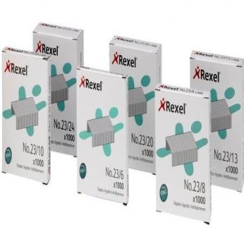 Fasce Zincate Rexel 23/20 – Contenitore 1000 articoli