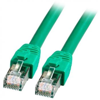 S/FTP Patchkabel Cat.8.1 10m grün mit PiMF, LSZH Mantel, 40GBit/s, 2000Mhz