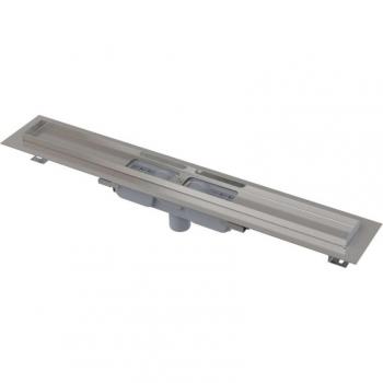 Alcadrain APZ1101‑850 Duschrinne 85 cm, Rand für Lochrost – Edelstahl
