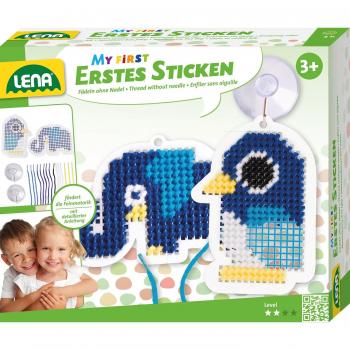 Lena 42623 – Bastelset „Stichfreunde“: Vogel & Elefant